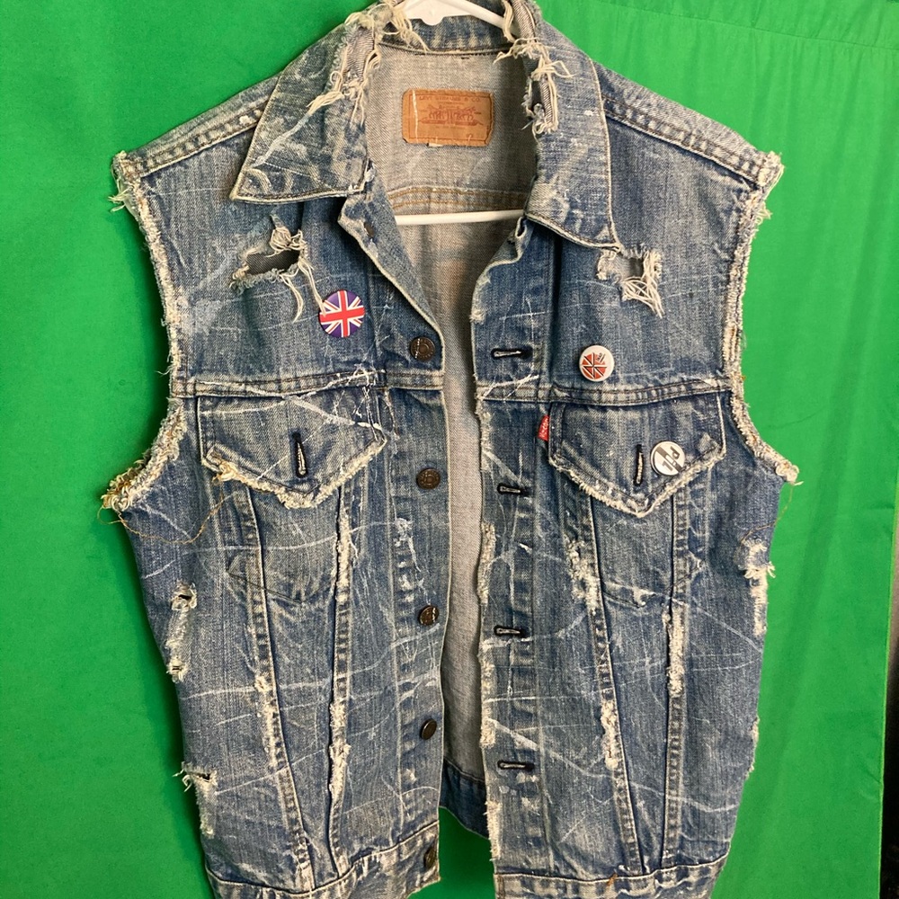 Levi’s Distressed Denim Vest